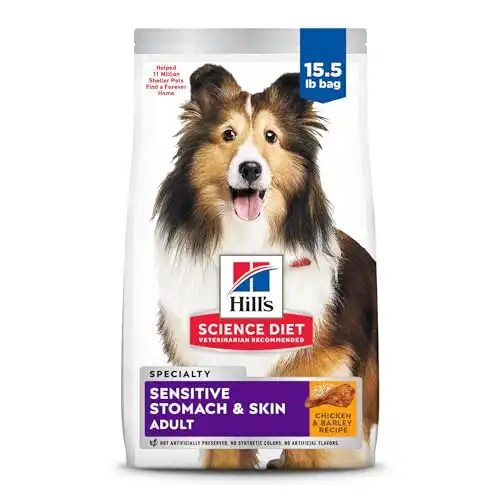 Hill's Science Diet Sensitive Stomach & Skin, Dry Dog Food, 15.5 lb Bag