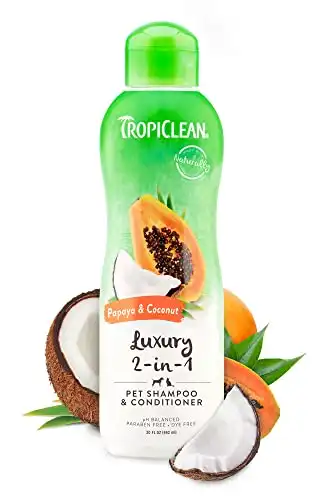 TropiClean 2-in-1 Papaya & Coconut Dog Shampoo and Conditioner